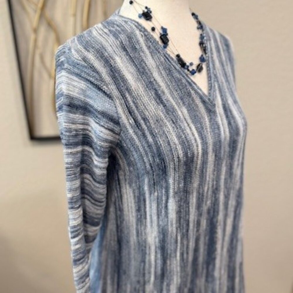 J. Jill "PURE JILL" Linear Space-Dyed Sweater - Picture 4 of 12